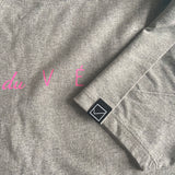 MENS SOCIETY FLO // SHORT SLEEVE T-SHIRT // GREY-PINK
