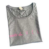 WOMENS SOCIETY FLO // SHORT SLEEVE T-SHIRT // GREY-PINK