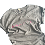 WOMENS SOCIETY FLO // SHORT SLEEVE T-SHIRT // GREY-PINK