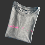 MENS SOCIETY FLO // SHORT SLEEVE T-SHIRT // GREY-PINK